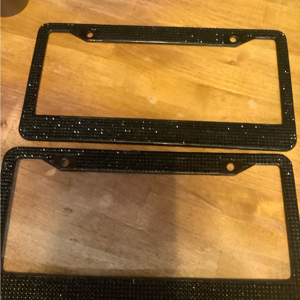 Blinged out licenses plate